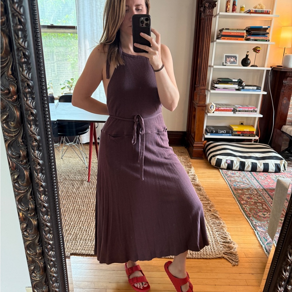 Free People Purple Halter Sundress